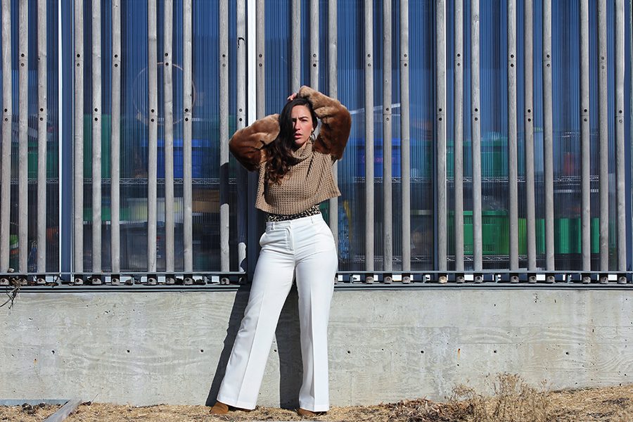 Cool Girl Chic in Wide Leg Trousers, Musings of a Curvy Lady