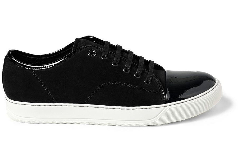 Lanvin-Mens-Black-Suede-and-Patent-Leather-Sneakers-1 copy