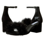 black-furry-heels