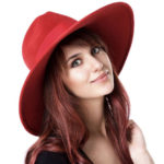 red fedora hat