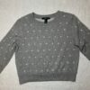 Forever21 Gray Polka-dot Sweater