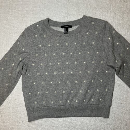 Forever21 Gray Polka-dot Sweater