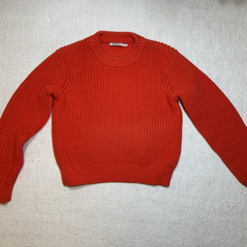 Red knit sweater