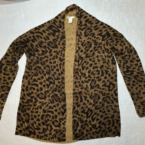 leopard-print cardigan