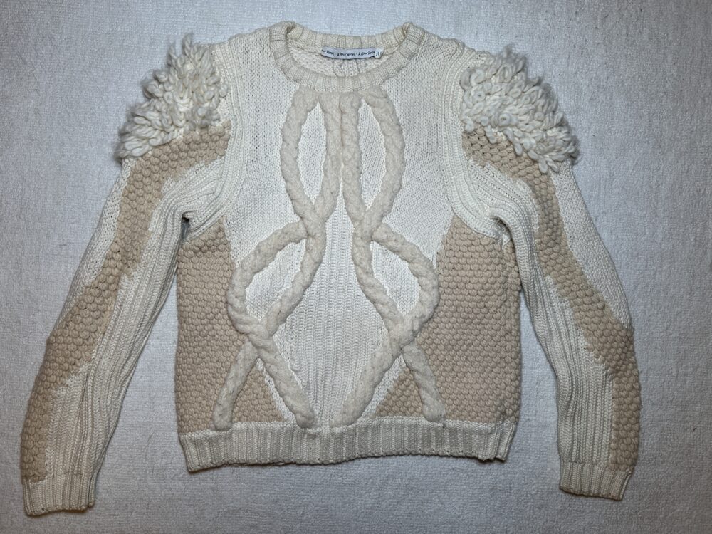 Ivory/tan pullover sweater