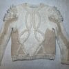 Ivory/tan pullover sweater