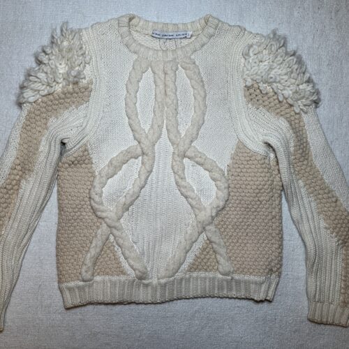 Ivory/tan pullover sweater