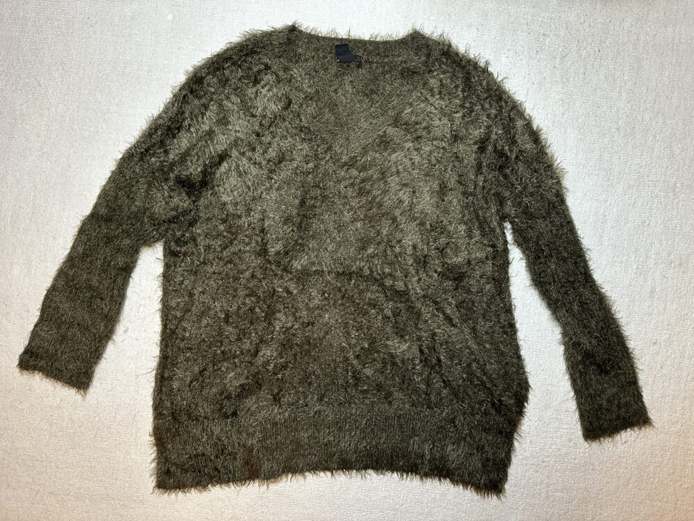 Fuzzy brown sweater