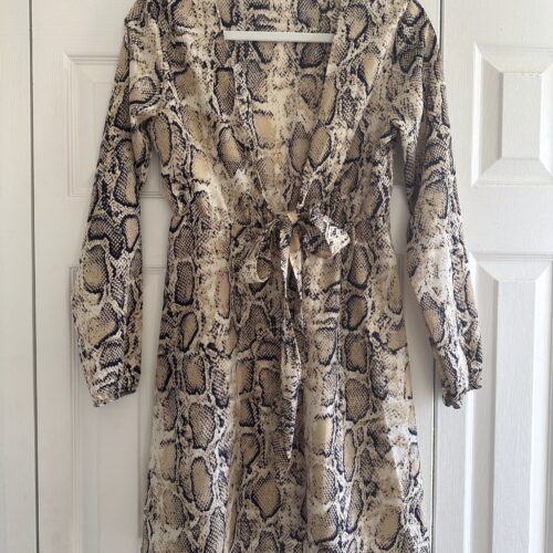 snake pattern dress