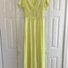 yellow midi-dress