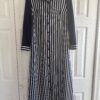 black & white stripped dress