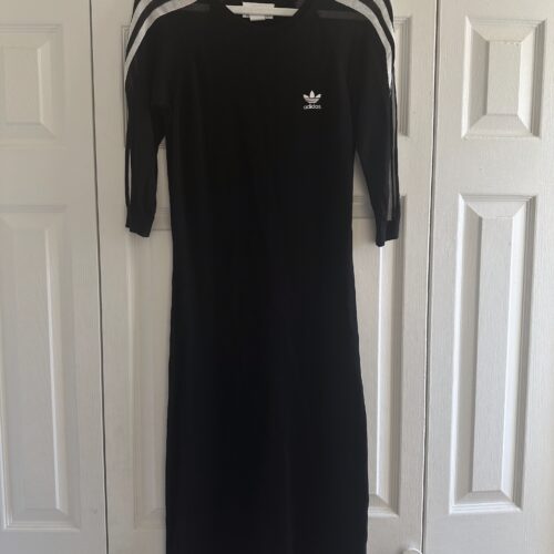 adidas black dress