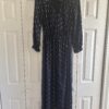 navy polka-dot dress