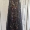 black floral maxi dress