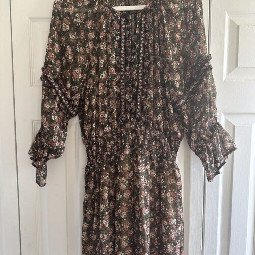 short black floral dress