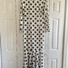 white polka-dot dress