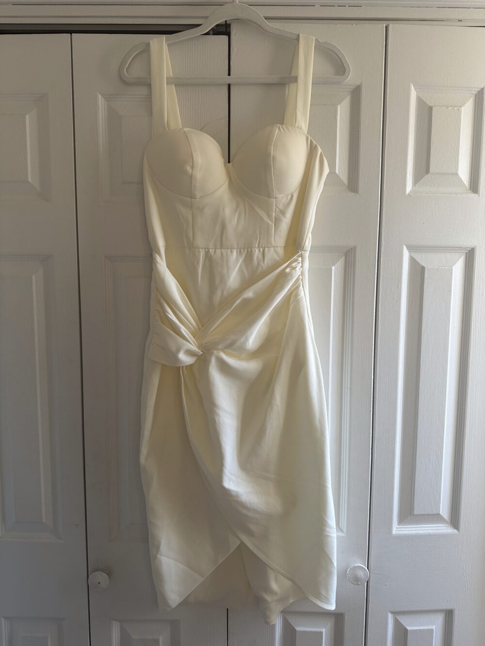 cream dress