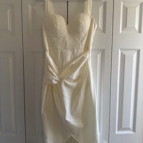 cream dress