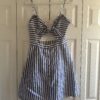 stripped short dress