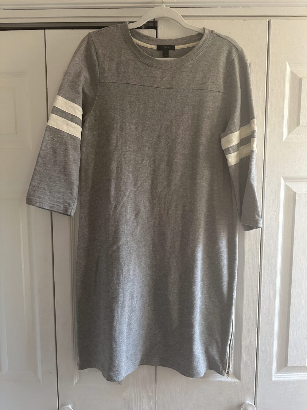 gray t-shirt dress