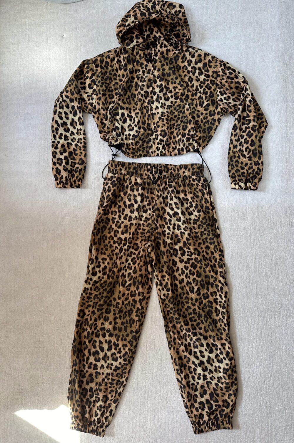 leopard-print two-piece