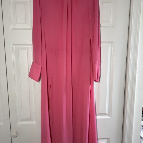 pink long sleeve dress