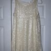 tan sequin dress