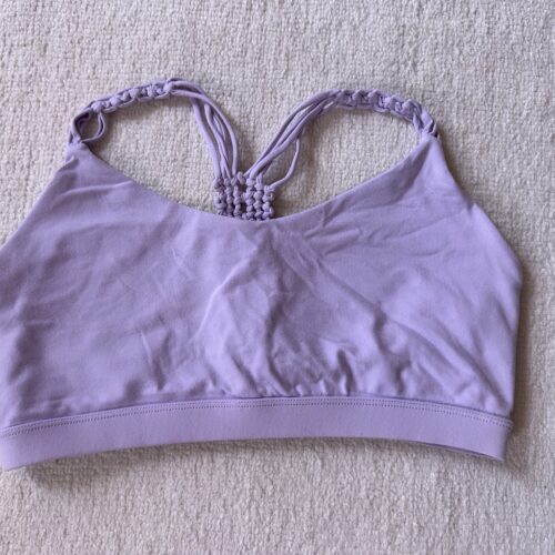 lilac sports bra