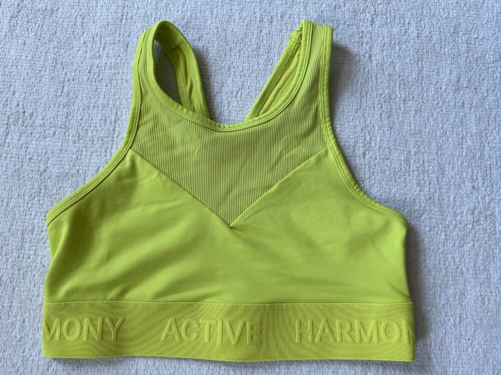 neon sports bra