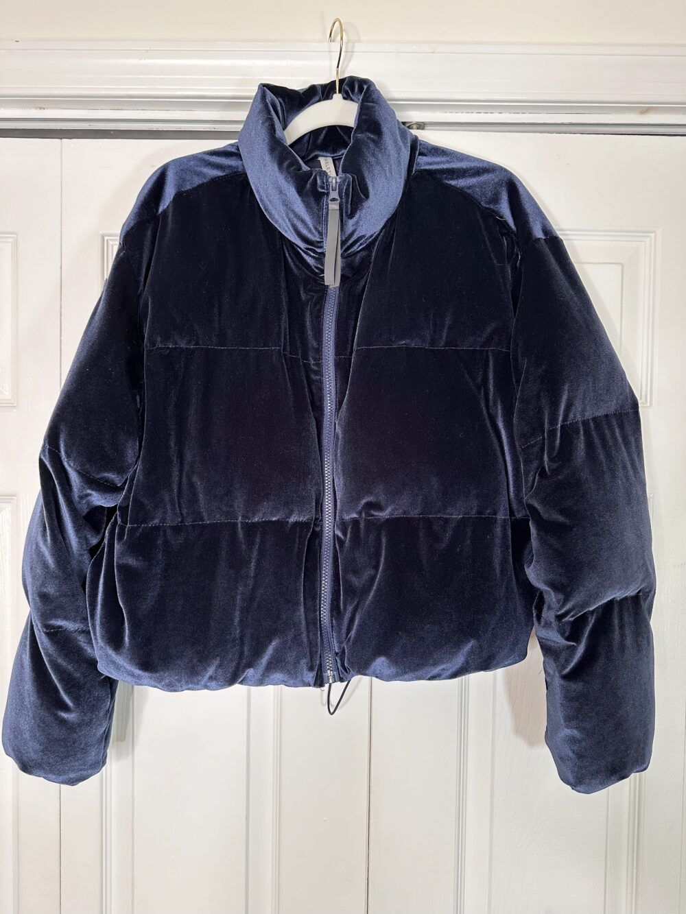 navy puffer jacket