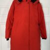 red puffer jacket