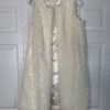 fuzzy cream vest