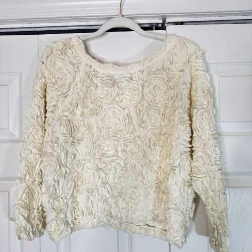 tan textured blouse