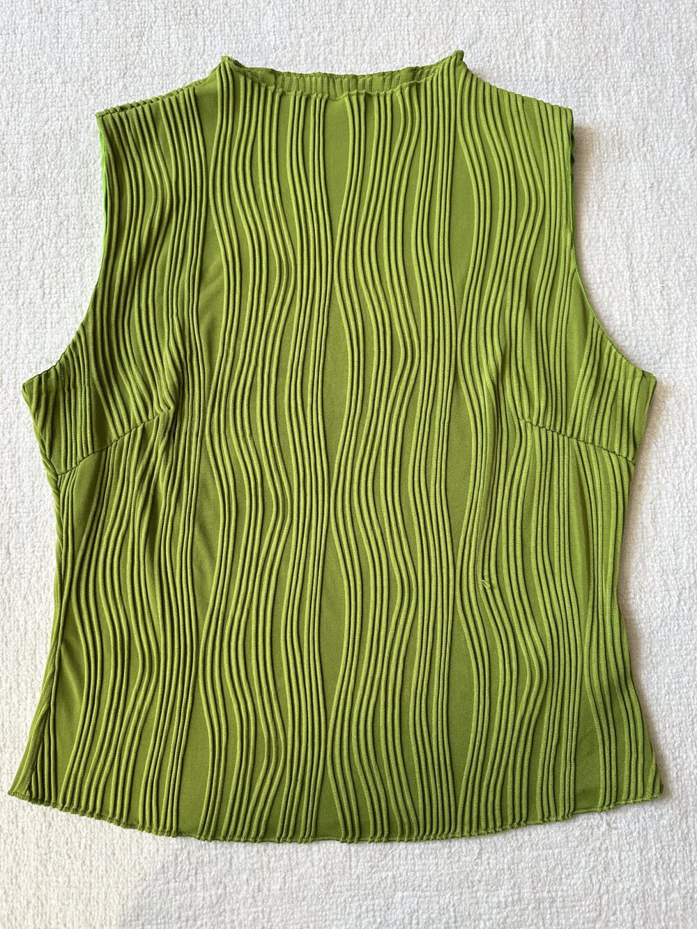 green ribbed tank