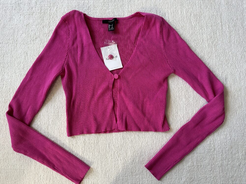 hot pink sweater