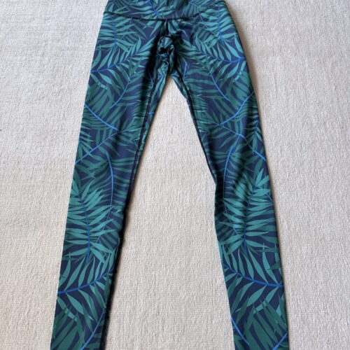 leaf patterned leggings