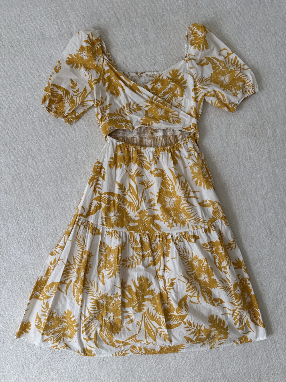 yellow floral sundress