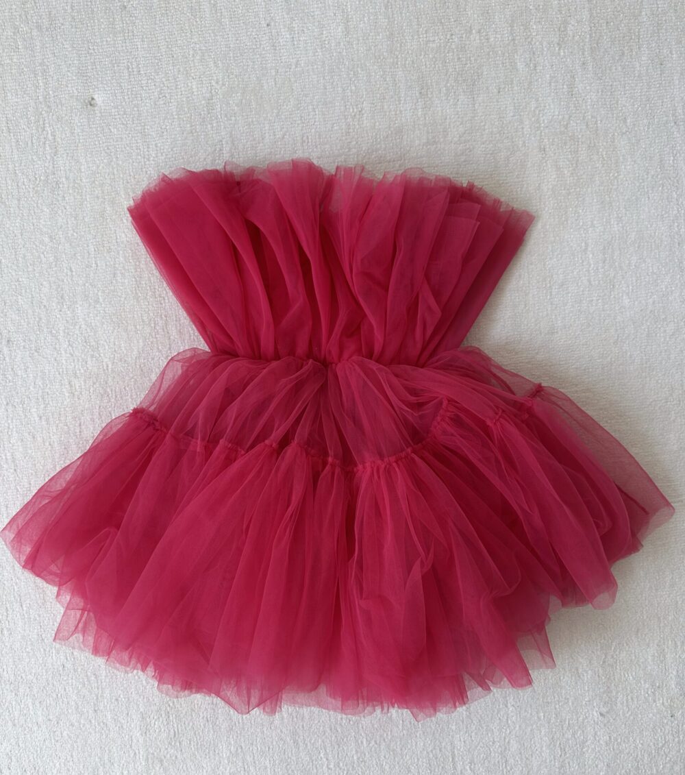 pink tulle dress
