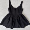 black corset dress
