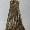 Gold pleaded dress