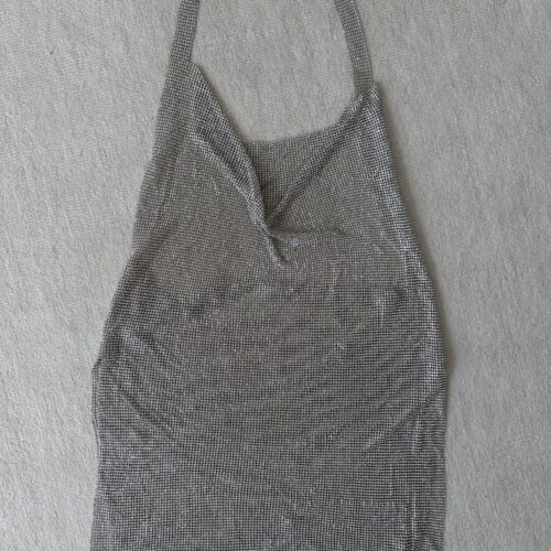 gray knit tank top