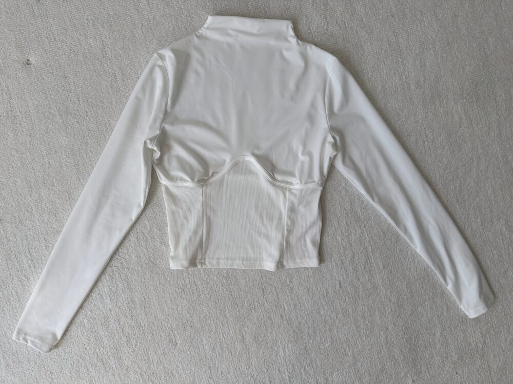 white corset top