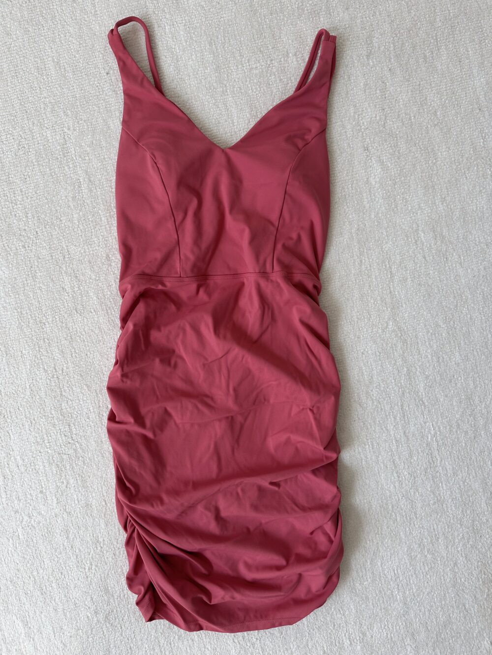 pink fitted dress