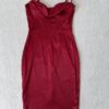red corset dress