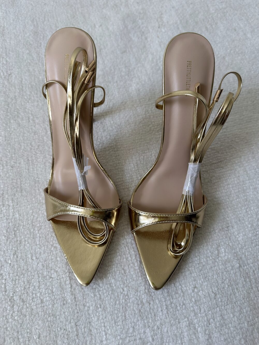 gold heels