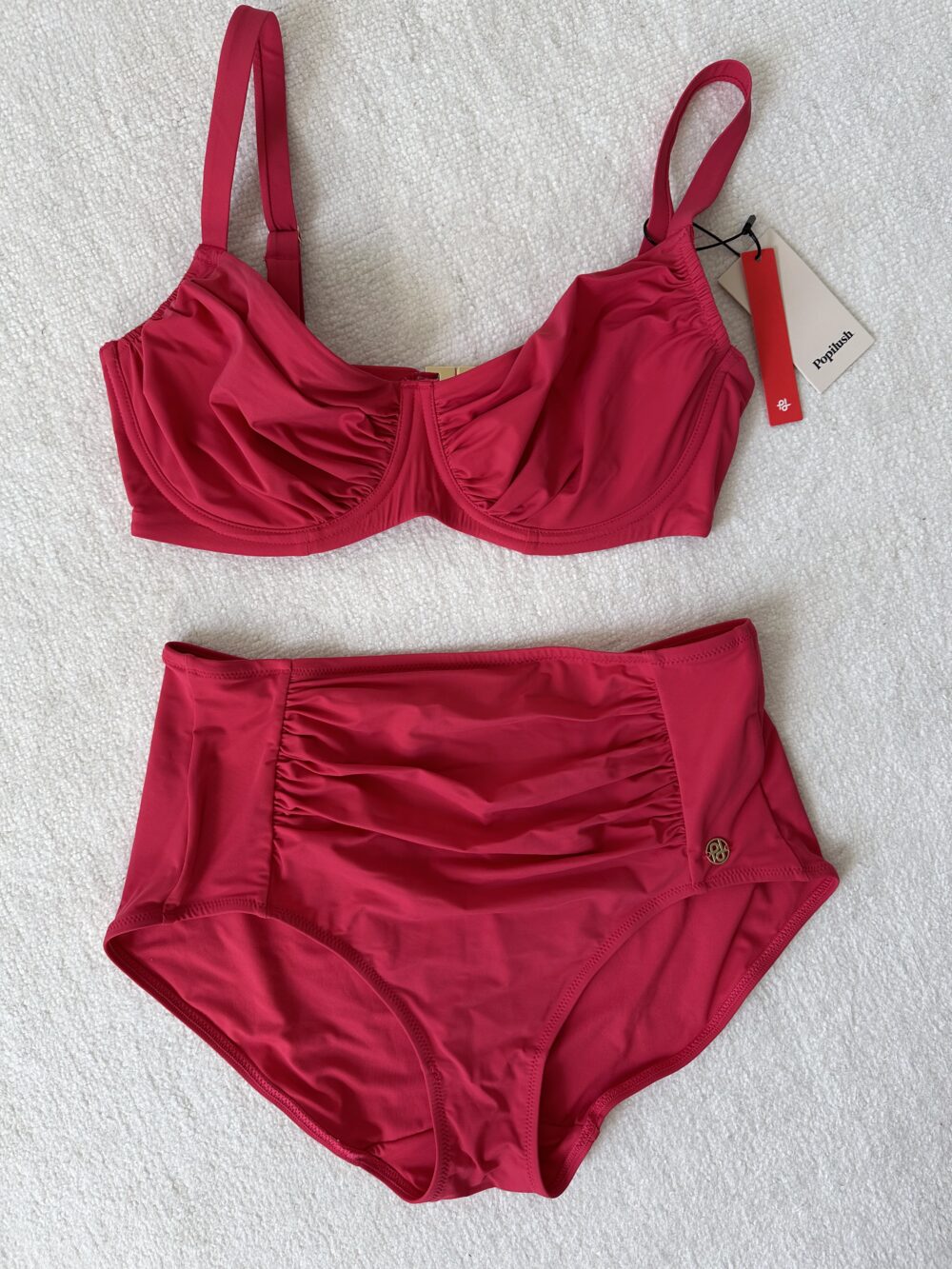 maroon two piece